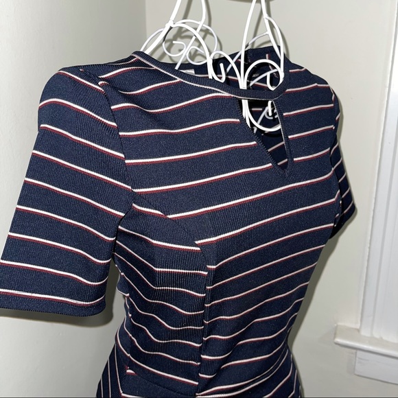 Striped mini skater dress - Picture 2 of 3
